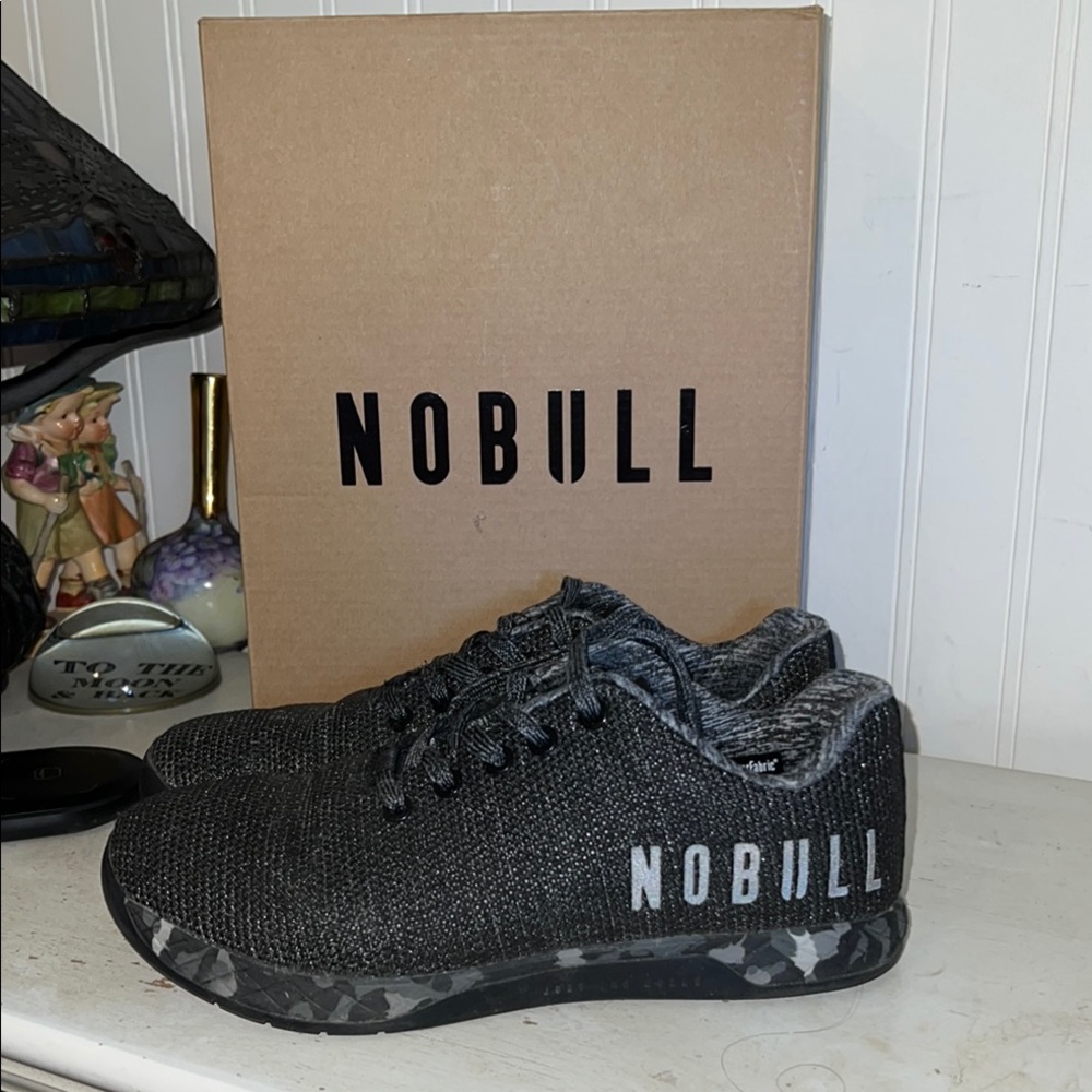 NOBULL Superfabric Trainer Low Charcoal Knit Sneakers size 8.5